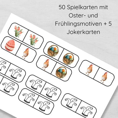 Ostern Domino Spiel für Kinder