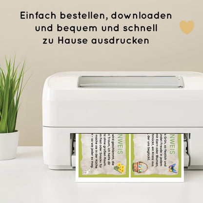 Ostern Indoor Schnitzeljagd mit 30 Hinweisen, Urkunde, 2 Spielen & 2 Ausmalbildern