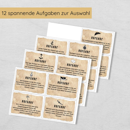 Piraten Schatzsuche für Kinder ab 6, indoor & outdoor geeignet