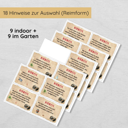 Piraten Schatzsuche für Kinder ab 6, indoor & outdoor geeignet