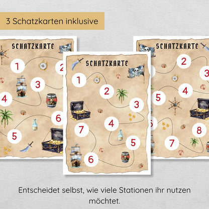 Piraten Schatzsuche für Kinder ab 6, indoor & outdoor geeignet