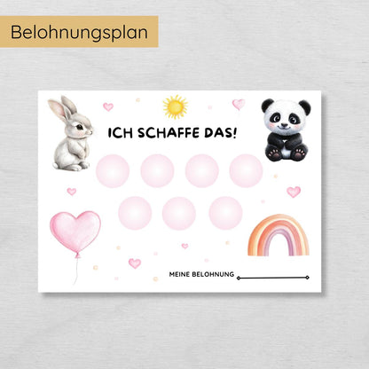 Mädchen Routine Set mit 160 Routinekarten & Planern