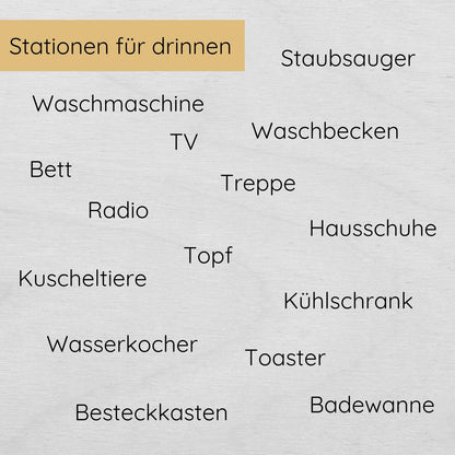Indoor & Outdoor Schnitzeljagd mit 30 Hinweisen in Reimform