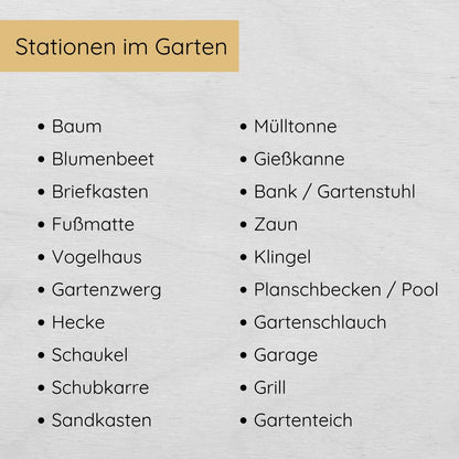 Feen Outdoor Schnitzeljagd mit 20 Hinweisen und Urkunde
