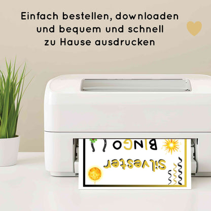 Silvester Bingo für Kinder