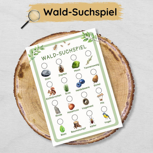 Wald Suchspiel für Kinder