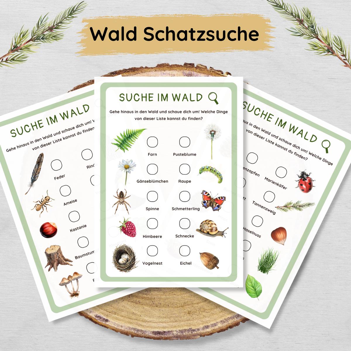Waldschatzsuche für Kinder