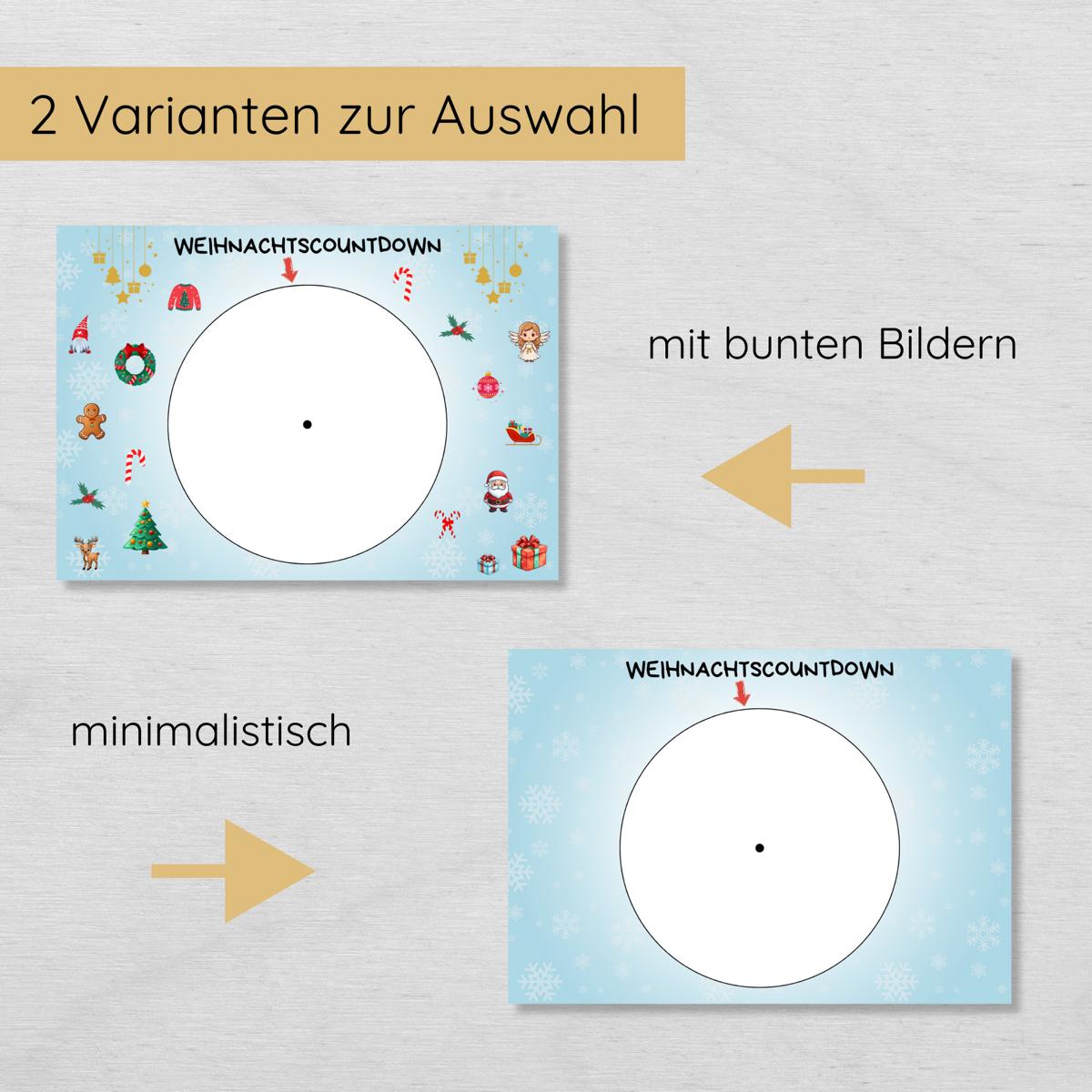 Adventskalender für Kinder Weihnachtscountdown Rad