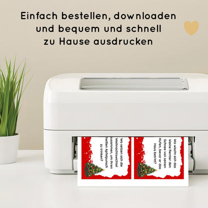 Weihnachten Indoor Schnitzeljagd - 20 einfache Hinweise & Urkunde