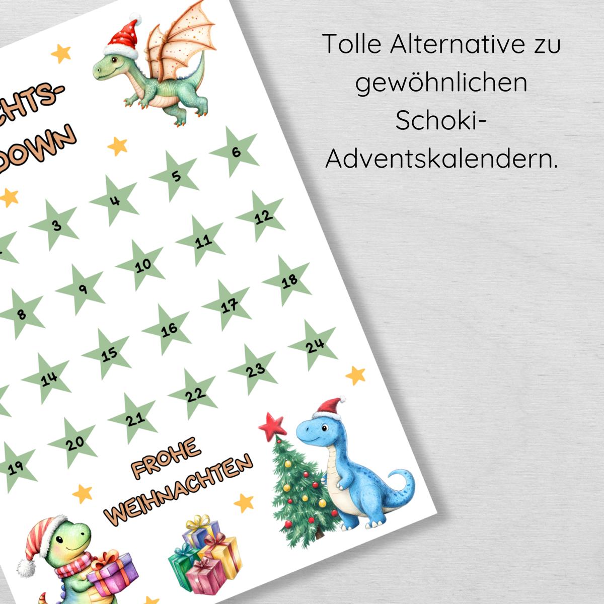 Dino Weihnachtscountdown Adventskalender für Kinder