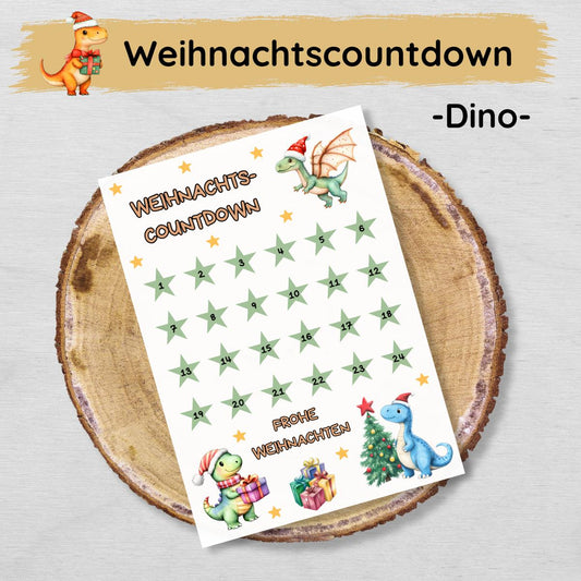 Dino Weihnachtscountdown Adventskalender für Kinder