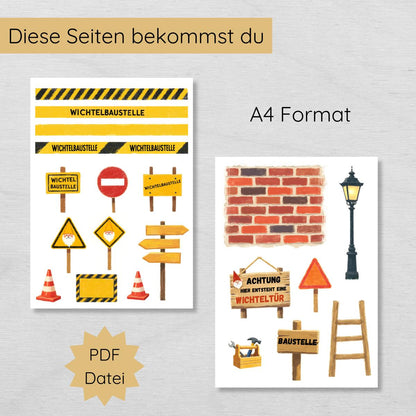 Wichtel Baustellen Set für Kinder