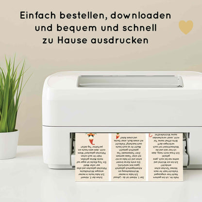 50 Wichtelbriefe für mehrere Kinder plus Blanko Vorlagen & Briefumschläge