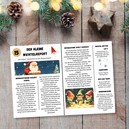 Wichtelzeitung für Kinder, 25 Ausgaben 1.12-25.12