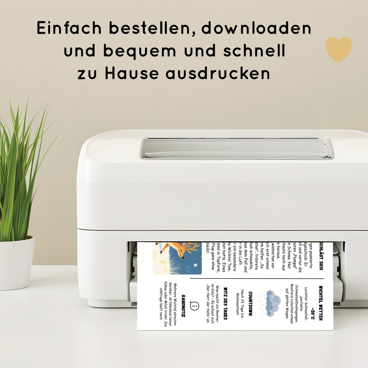 Wichtelzeitung für Kinder, 25 Ausgaben 1.12-25.12