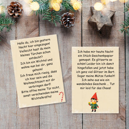 50 Wichtelbriefe plus Blanko Vorlagen & Briefumschläge